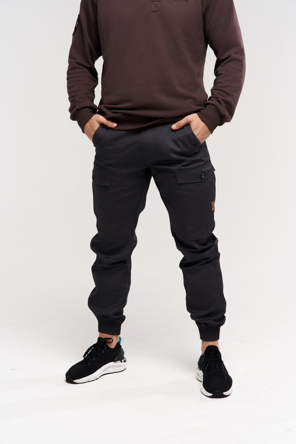 Dark grey mtltyary trousers