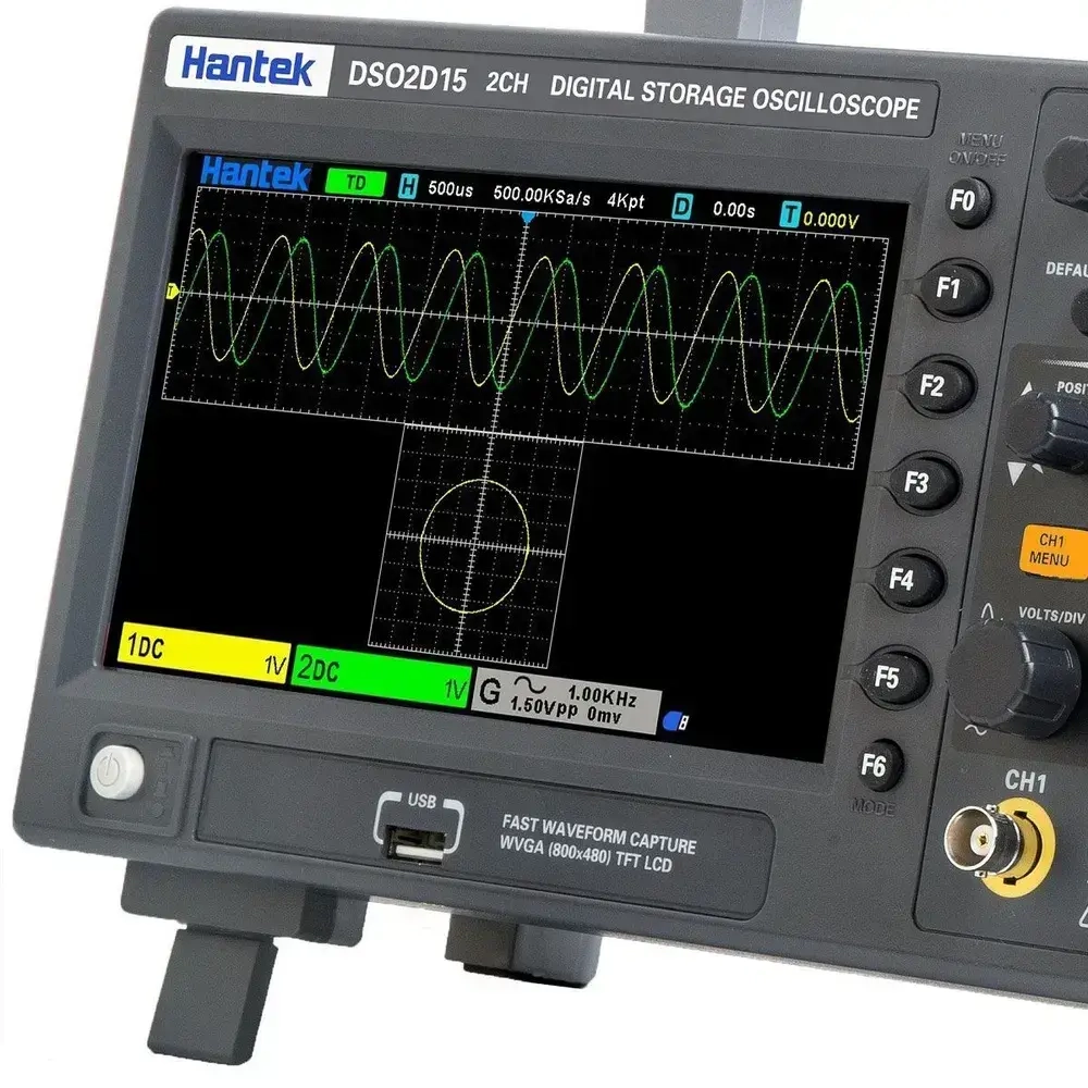 Цифровой осциллограф Hantek DSO2D15 2 канала 150 МГц