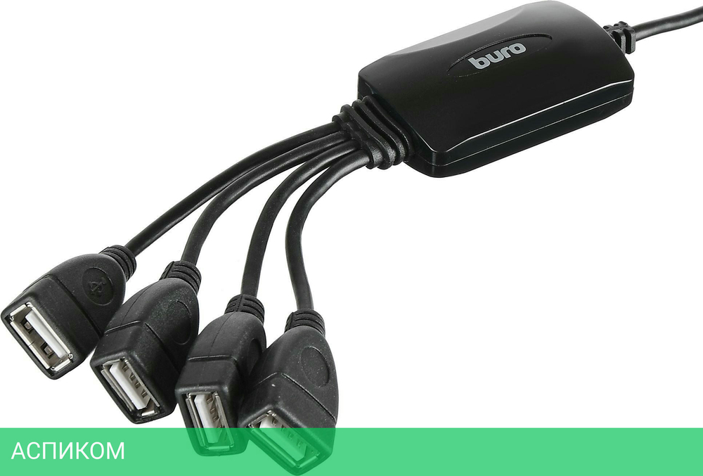 USB-хаб Buro BU-HUB4-0.3