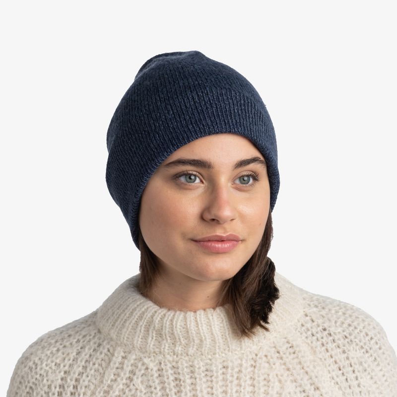Вязаная шапка Buff Hat Knitted Jarn Denim Фото 7