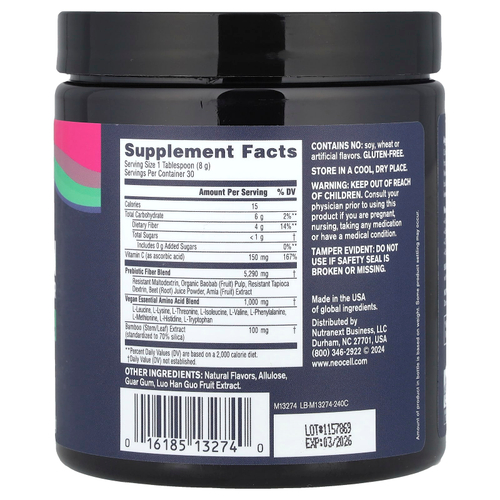 NeoCell, Vegan Collagen Builder, порошок из гибискуса, 240 г (8,5 унции)