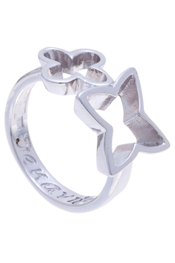 "Бусери" кольцо в родиевом покрытии из коллекции "Gammi" от Jenavi