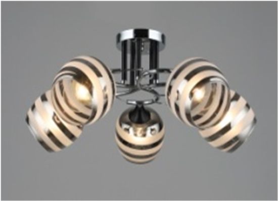 3789/5 CH+BK (2) Люстра (RL)