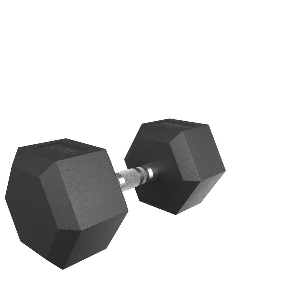 Гантель гексагональная UNIX Fit обрезиненная 27,5 кг / шт.