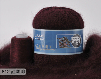 Пряжа "Норка" длинноворсовая, Пух норки-90% Полиамид-10%