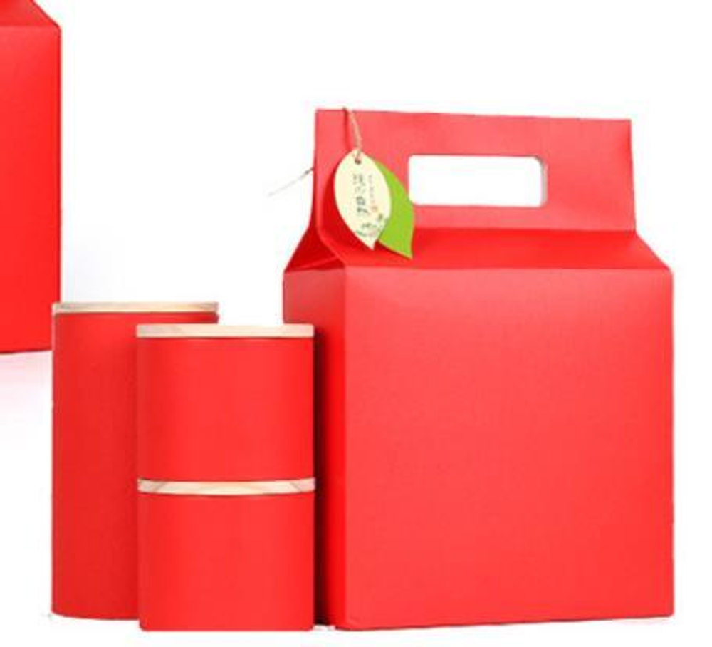 269023.2 Коробка подар. "Red" БЕЗ БАНОК  для 4 мал.банок 269019b h=30см, размер=21*11см, картон