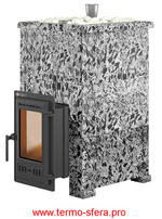 Печь для бани Эверест "Steam Master 24 ЧУГУН" Пироксенит Элит, S-40