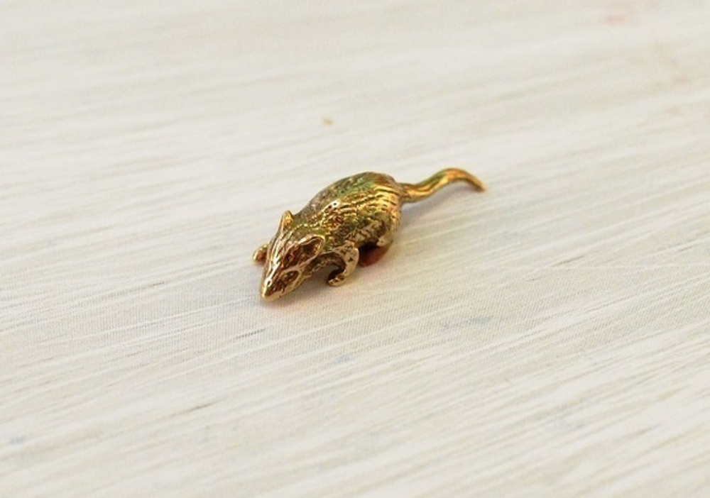 Мышка кошельковая из бронзы