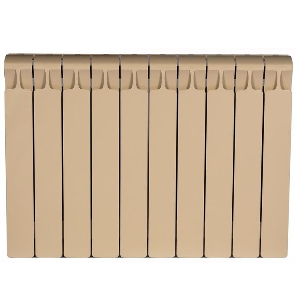 Радиатор биметаллический Rifar Monolit 500 RM50012K боковое подключение Капучино 12 секций