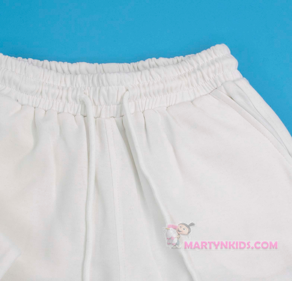 костюм бриджи карго + топик  белый  5000