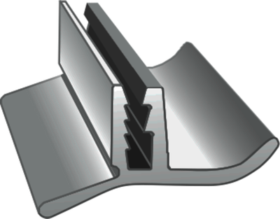 Вставка ПРЕМИУМ черная ТL 5, 150 м.