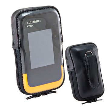 Чехол для Garmin eTrex SE натуральная кожа, крепление зажим на ремень (02-129)