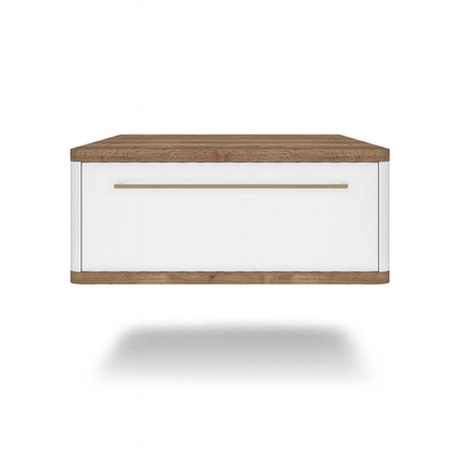 Тумба прикроватная подвесная ROYAL 5200 эко (Дуб Веллингтон-р.золото)