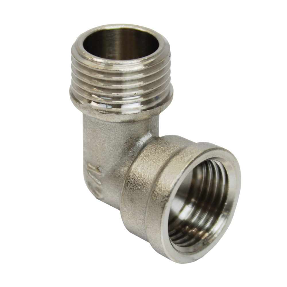 Уголок 1/2'' вн/нар  с ограничением никель