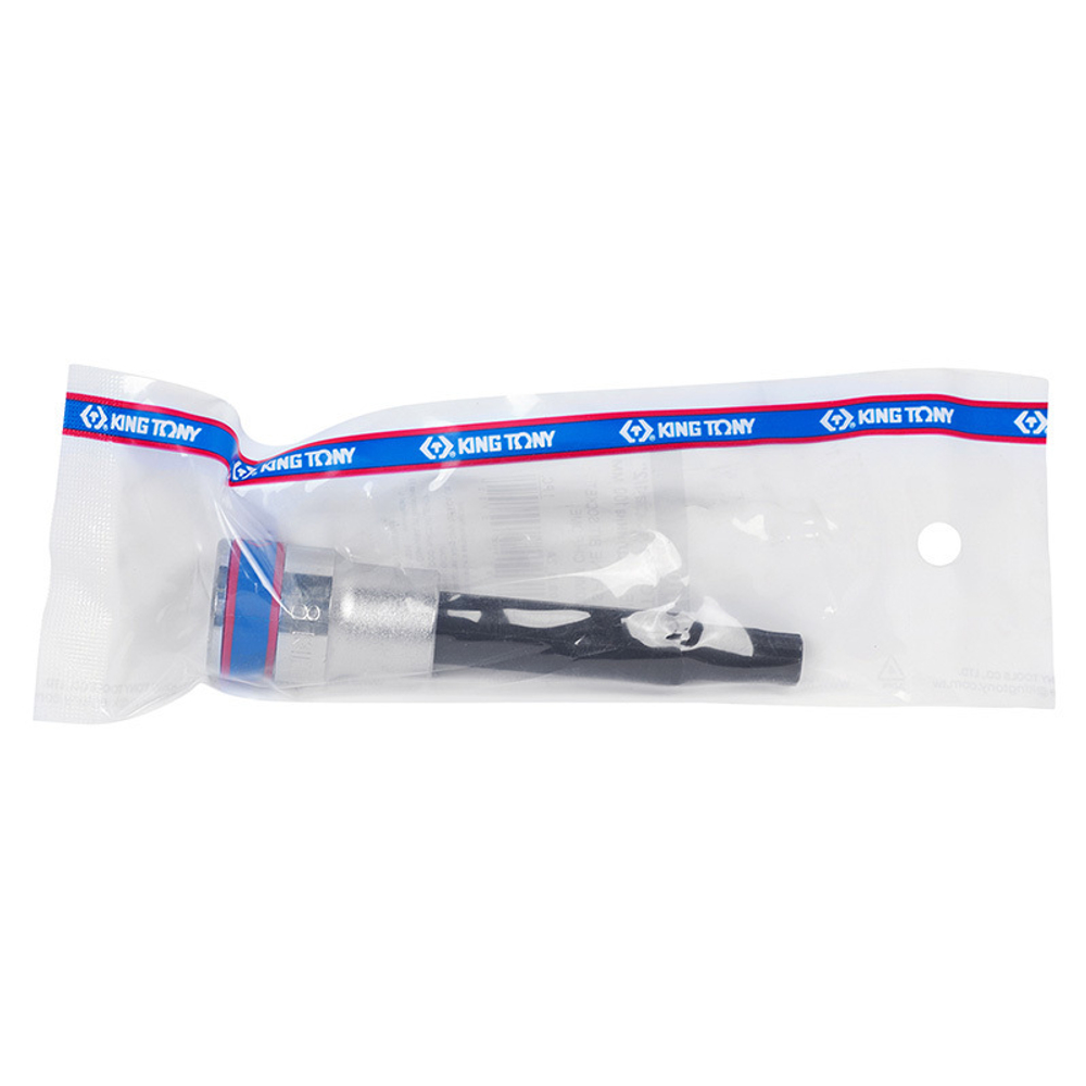 KING TONY (404108) Насадка (бита) торцевая 1/2", L = 100 мм, SPLINE, M8.9