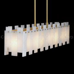 Люстра Cloyd HERCULANUM-C C7 / шир. 98 см - алебастр - латунь (арт.11201)