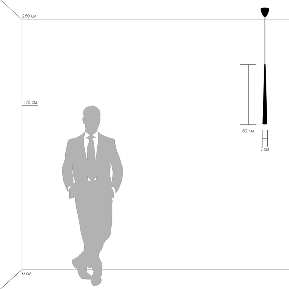 807013 Подвес PUNTO 1х25W G9 шампань