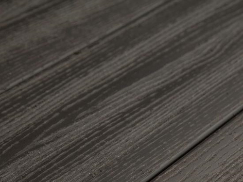 Террасная доска ДПК бесшовная Padus - радиальный распил цвет: темно-коричневый.