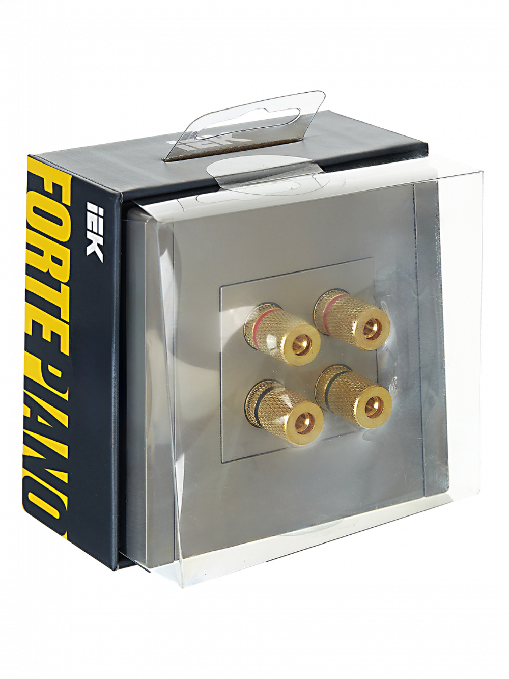 FORTE&PIANO Аудиорозетка 4-местная FP539 сталь IEK