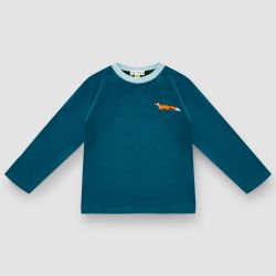 Лонгслив из плотного хлопка "Лисичка"