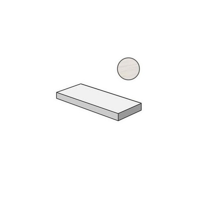 Ступень Charme Extra Lasa Scalino Frontale Nat 33х120 Ang.Sx Левая