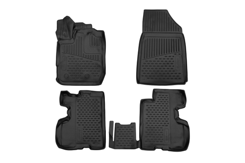 Коврики в салон для RENAULT Arkana, 2019- кроссовер, 4шт. (полиуретан) ELEMENT3D02303210K