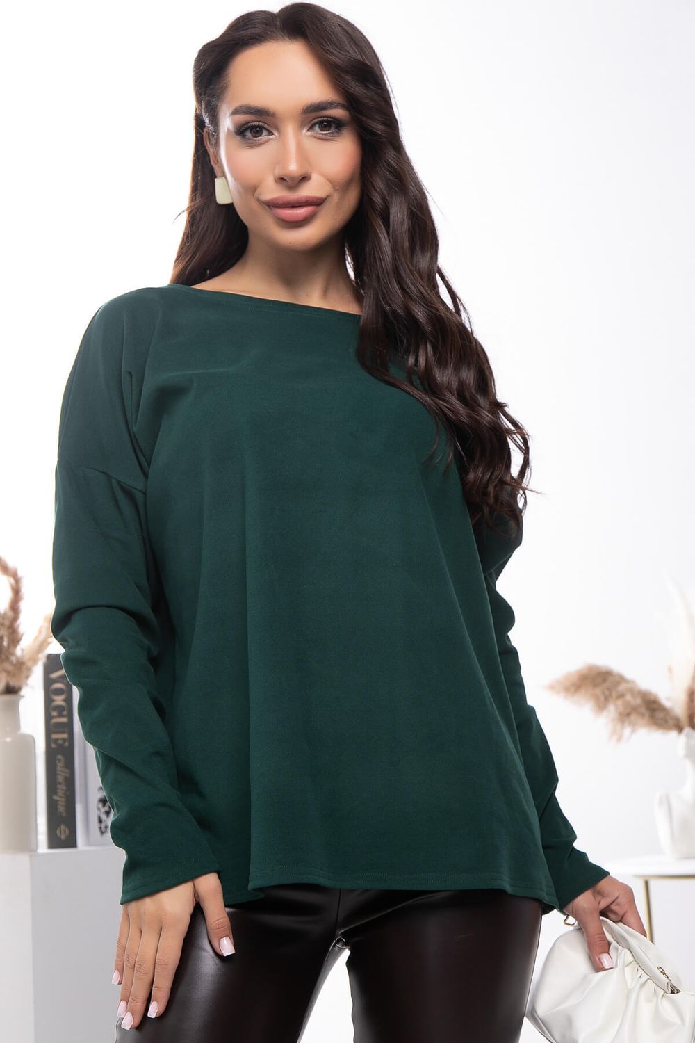 Лонгслив Инес (зеленый) Б11519 LT Collection