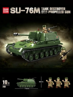 Конструктор Военный Танк Su-76M 769 деталей