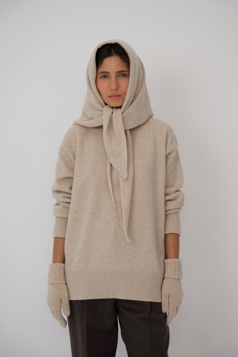 Косынка Large из мериноса и кашемира