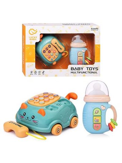 Набор игрушек развивающих Телефон с погремушкой-бутылочкой (LDJ215-1)