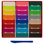 Пластилин 24 цвета, 480г, со стеком (Гамма)