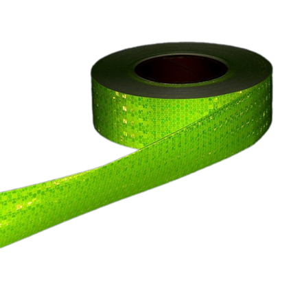 Светоотражающая лента зелёная 50 мм х 45 м