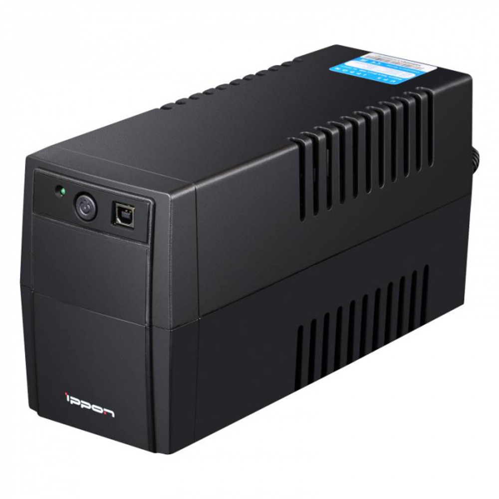 ИБП Ippon Back Basic 1050 Euro, 1050VA, 600Вт, AVR 162-275В, 2хEURO, управление по USB, без комлекта кабелей