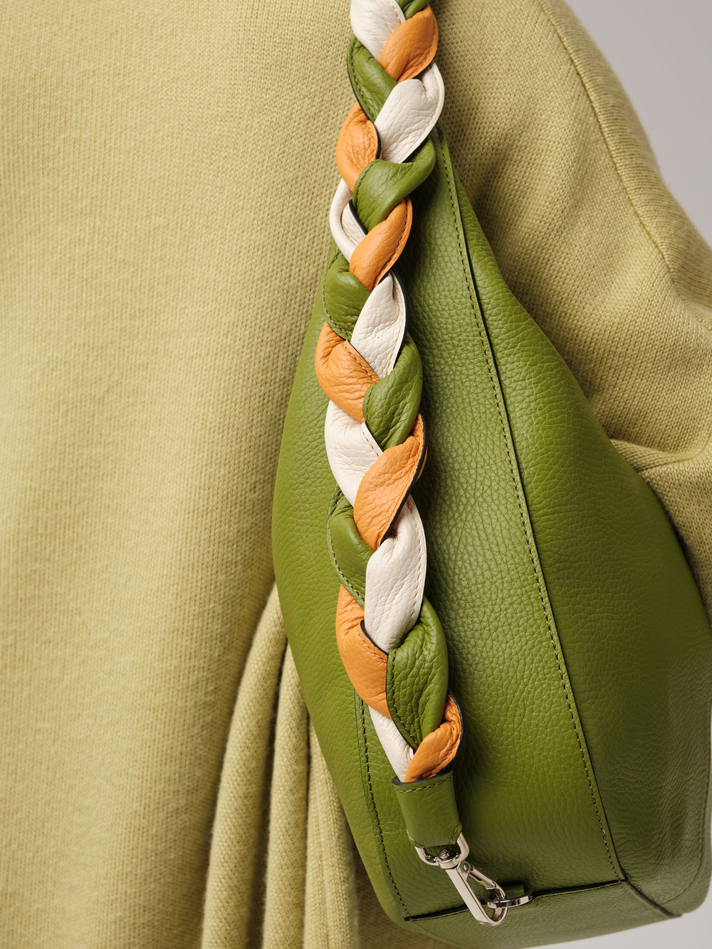 Кожаная сумка Azaro 30840 зеленый бамбук