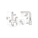 Смеситель Omoikiri Hotaru-GM-B