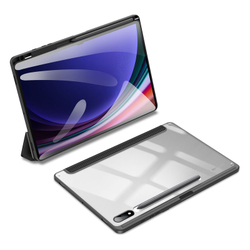Чехол книжка черного цвета от Dux Ducis для Samsung Tab S10 Plus, S9 Plus и S9 FE Plus, серия Toby Series Case, с функцией пробуждения и сна