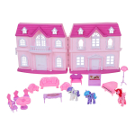 Игрушечный дом для куклы с мебелью и фигурками коробка 666-2260AM