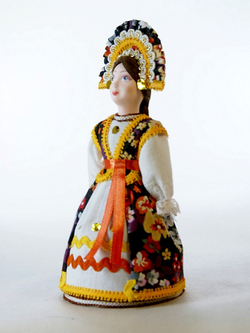 Кукла коллекционная Девушка в русском костюме