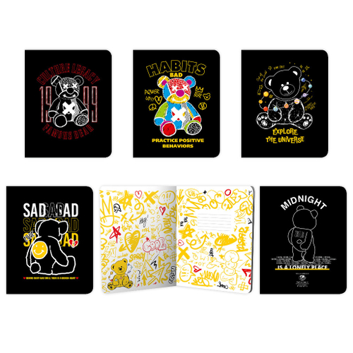 Тетрадь 48 л клетка АКАДЕМИЯ ХОЛДИНГ Мишки-хулиганы (15116/5-EAC)