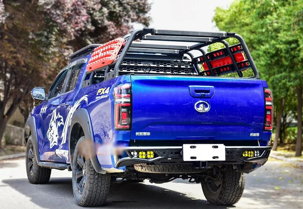 Силовой обвес для GWM Poer KingKong 2023+ Great Wall Motor Поэр Кинг Конг стальной бампер защита
