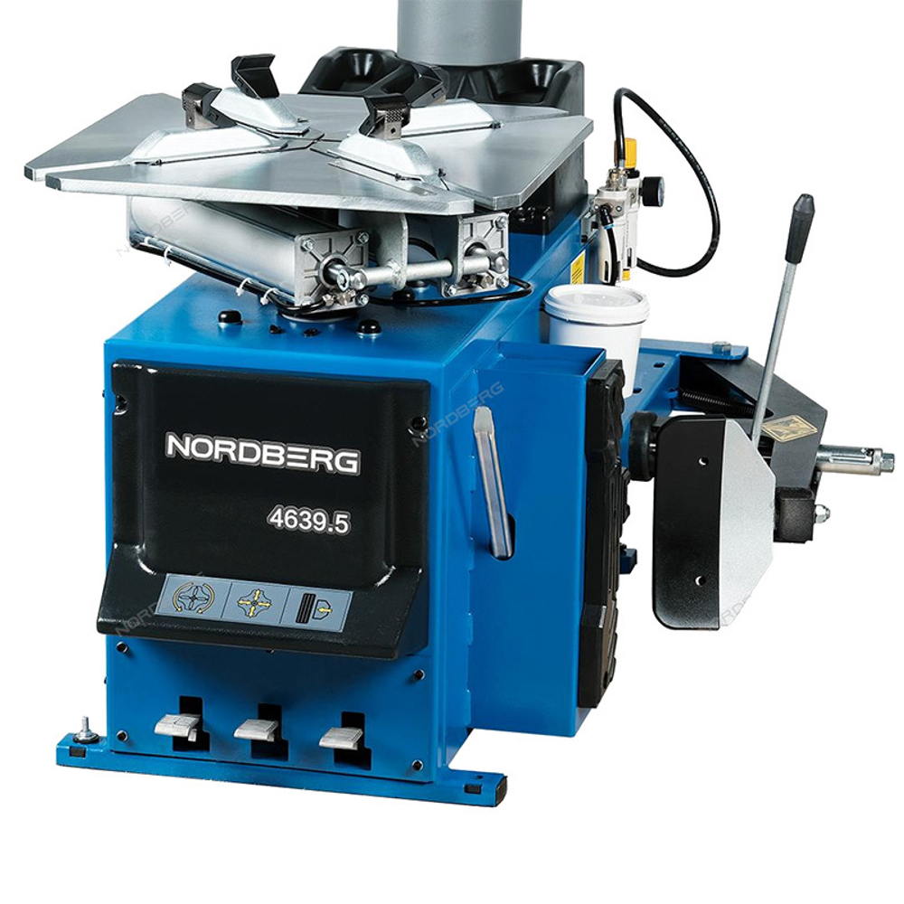 NORDBERG (4639,5) Шиномонтажный полуавтоматический станок 220В, 1 скорость, усиленный отжим (синий)