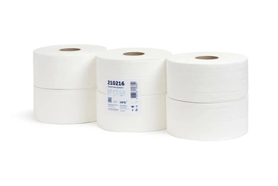 Туалетная бумага НРБ ТБ 2-240 2 слоя, 6 рулонов, 240 м, 1920 листов, белая