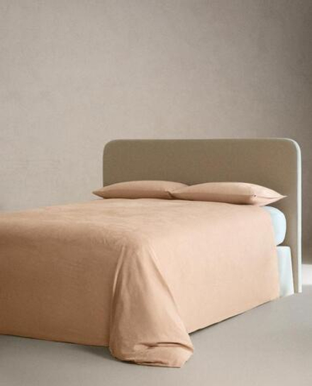 ZARA HOME ЖАККАРДОВЫЙ ПОДОДЕЯЛЬНИК (300 НИТЕЙ), РОЗОВЫЙ