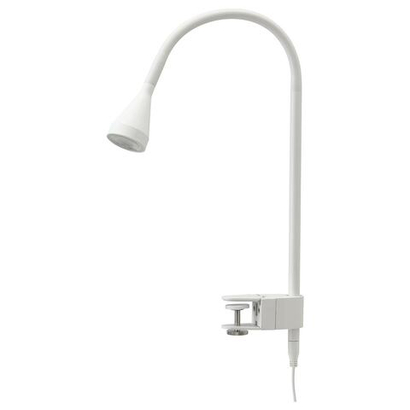 Настольный светильник с зажимом IKEA NAVLINGE (НЭВЛИНГЕ), Белый, 63 см
