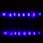 Гирлянда светодиодная 2,0 м*50 см 36 ламп LED «Тающая сосулька», Синий (8 трубок), 18 режимов