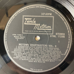 Винтажная виниловая пластинка LP Сборник Фанка Motown Chartbusters Vol. 8 (Англия 1973) (Marvin Gaye, Michael Jackson, Stevie Wonder и др)