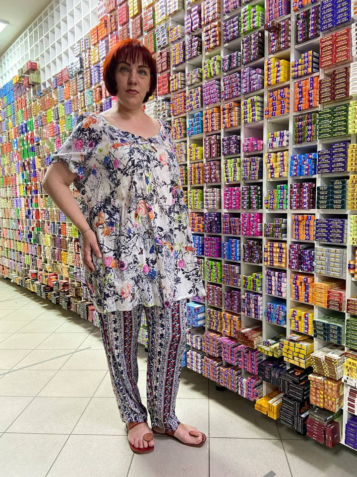 Блузка, ворот на пуговичке, Хлопок 158587