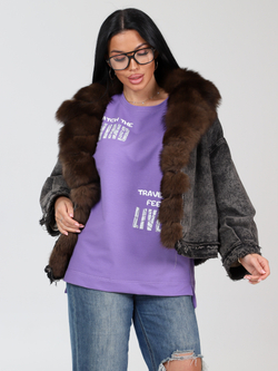 Джемпер "Свайп" лила