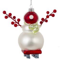 GAEM Украшение новогоднее "Снеговик", L11 W8 H14 см