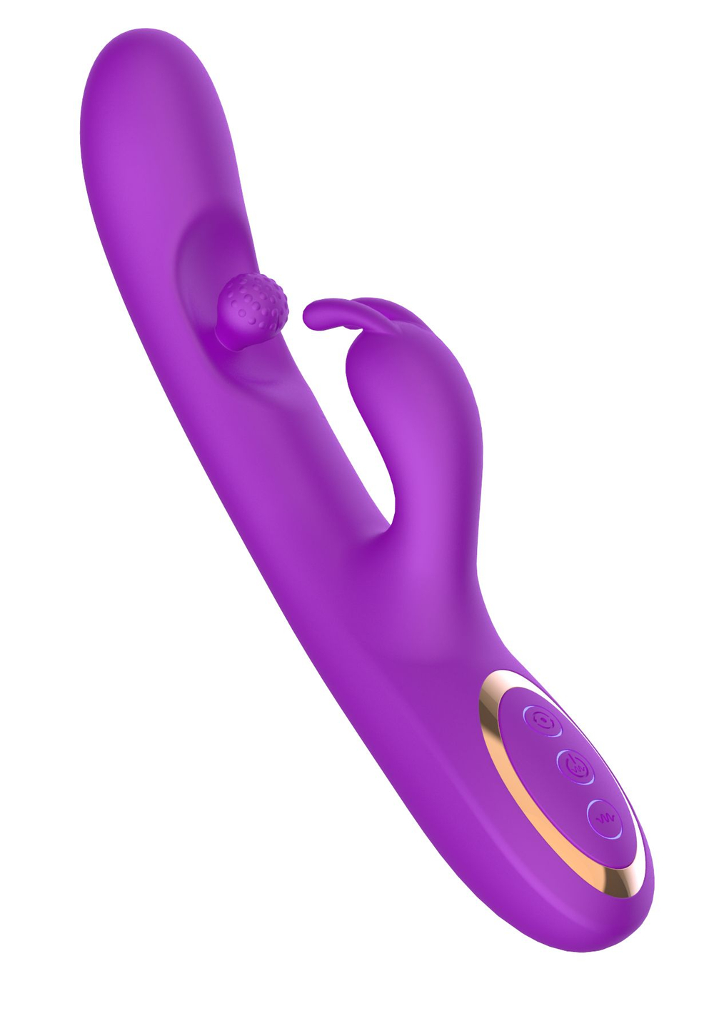 Вибратор-кролик Secwell с вращающимся шариком, фиолетовый